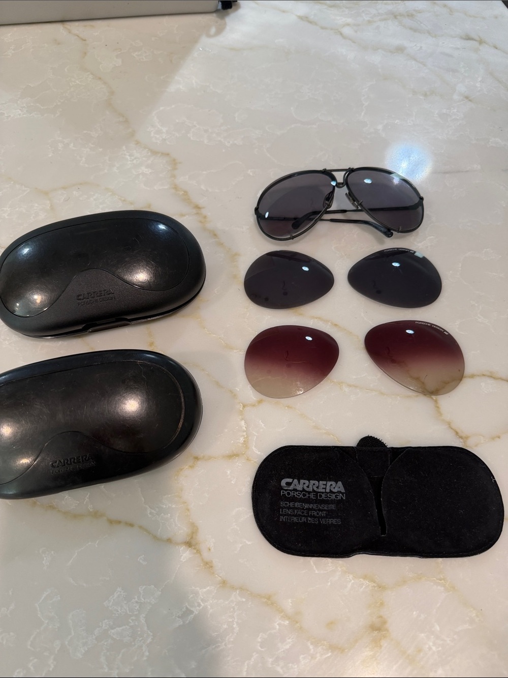 Vintage Porsche Design Carrera 5623 Sunglasses with Interchangeable Lenses